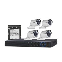 

                                    HIKVISION 4 unit 1080P night vision security cc camera Package